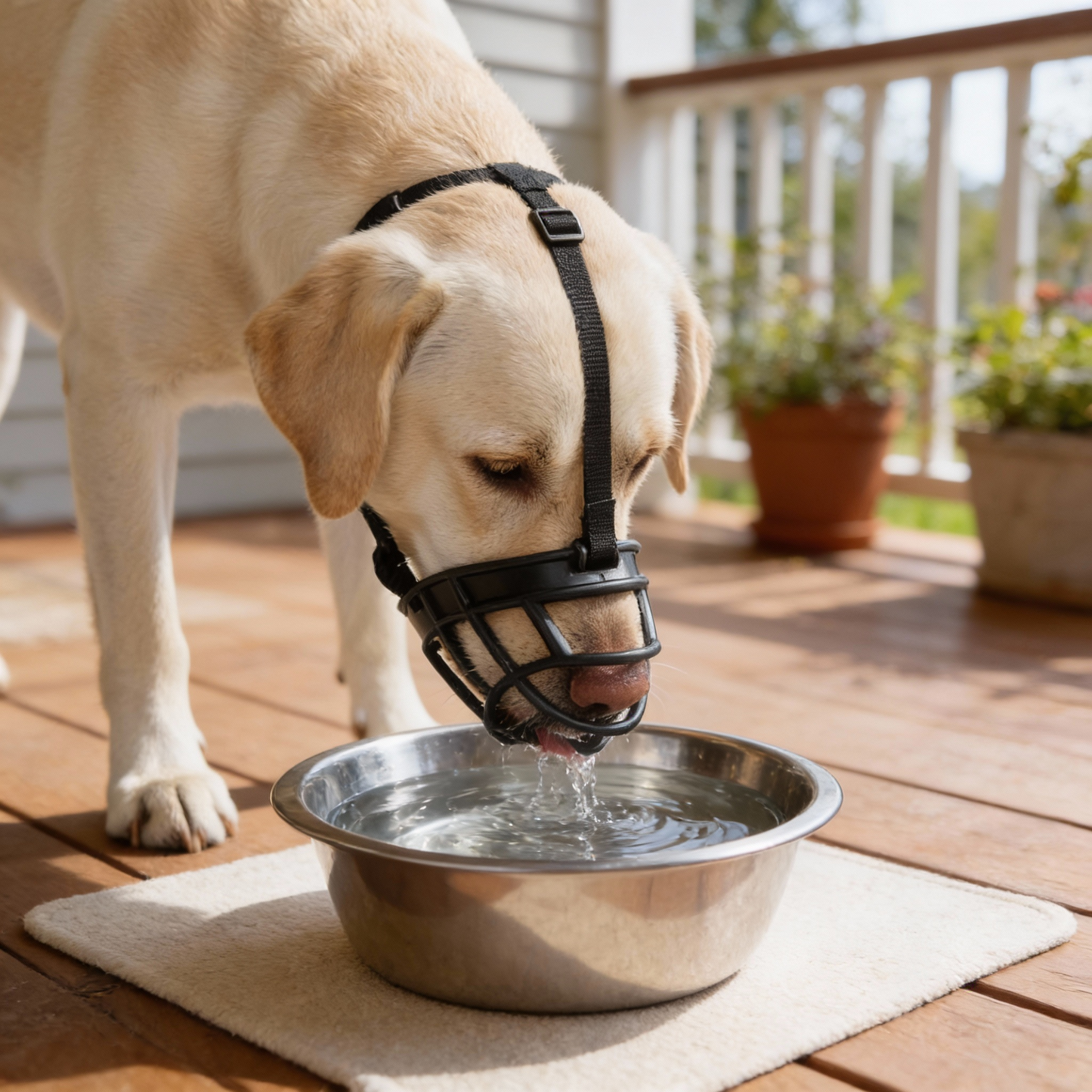Komfortabel Mundkurv til Hunde med Justerbare Remme
