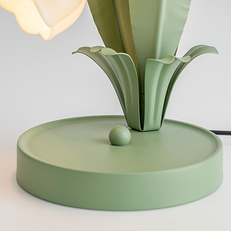 Romantisk blomsterlampa med USB – Mjukt, vitt ljus