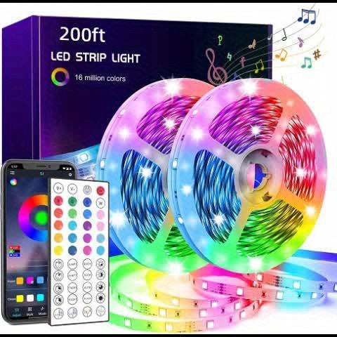 Flexibla LED-ljuslister med färgbyte och musiksynkronisering