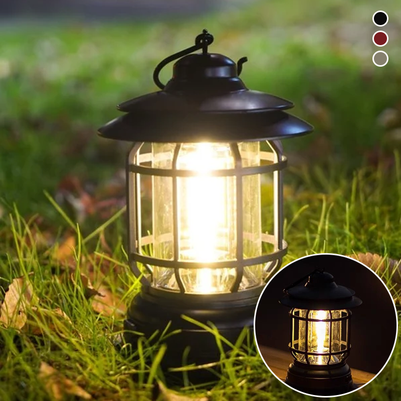 Retro campinglampa med 360° LED och magnetisk montering