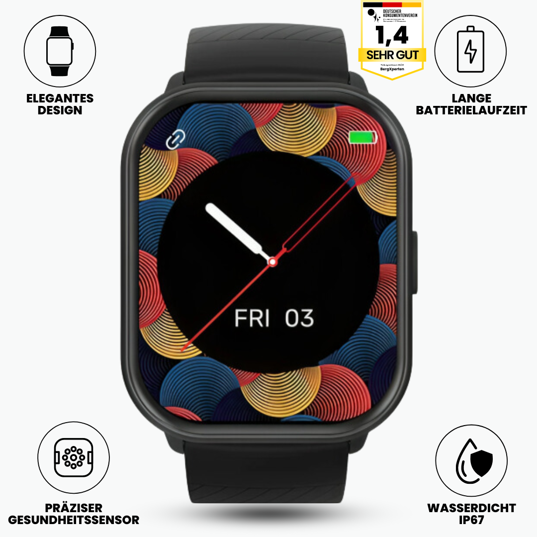 Smartwatch til sundhedsovervågning - Fitpro Ultra (2025)