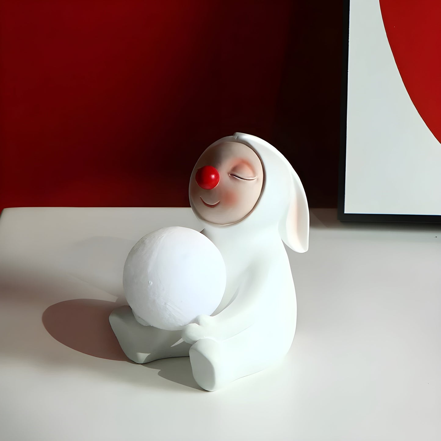 USB-opladelig Kaninlampe med Blidt LED-lys for Hygge