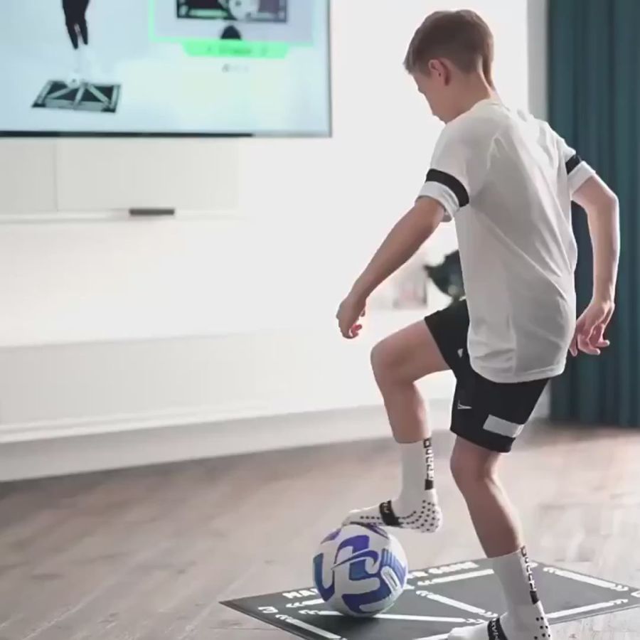 Professionel Fodboldtræningsmåtte | Skridsikker, 2x2m Til Hjemmetræning