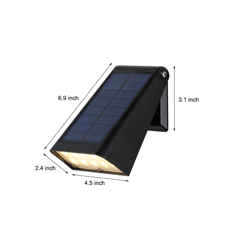 Justerbar solcellsvägglampa för utomhusbruk - Energioptimerad