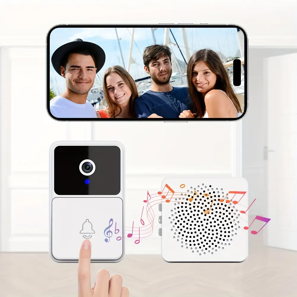 WLAN Video Dørklokke med To-vejs Lyd