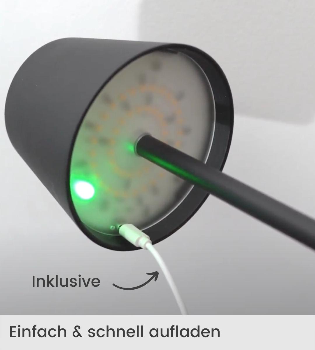 Trådløs LED lampe sæt, 48 lysdioder, berøringsdæmpning, 5200mAh, aluminium