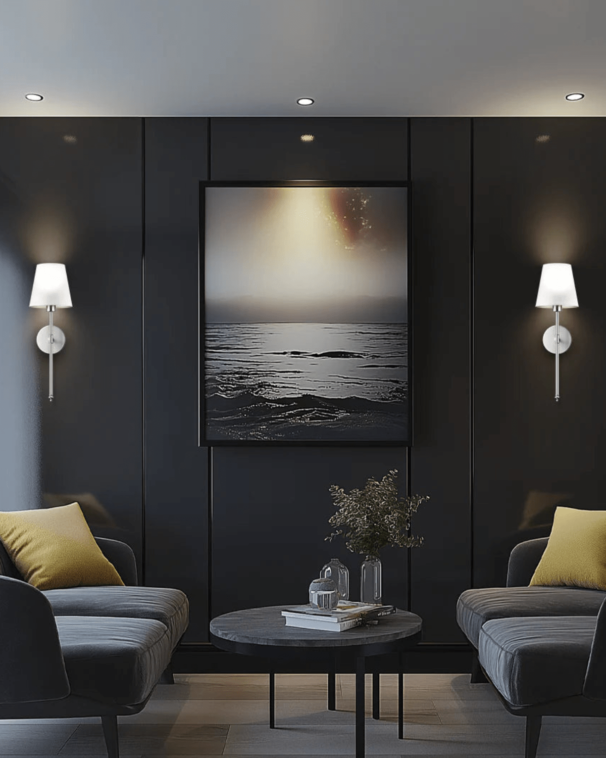 Elegant væglampe med justerbar lysstyrke og tidløst design
