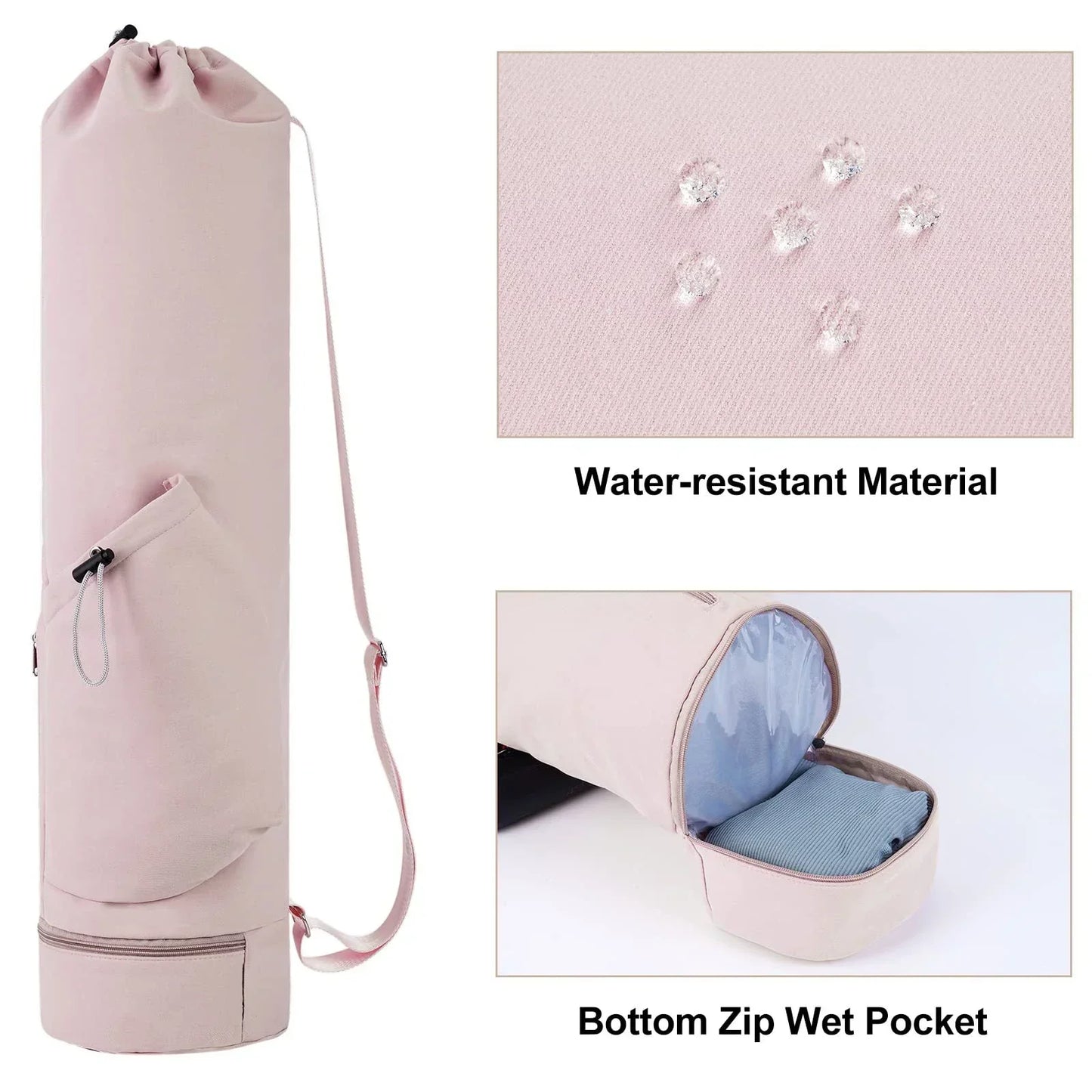 Yogamattväska med extra utrymme och vattenavvisande design