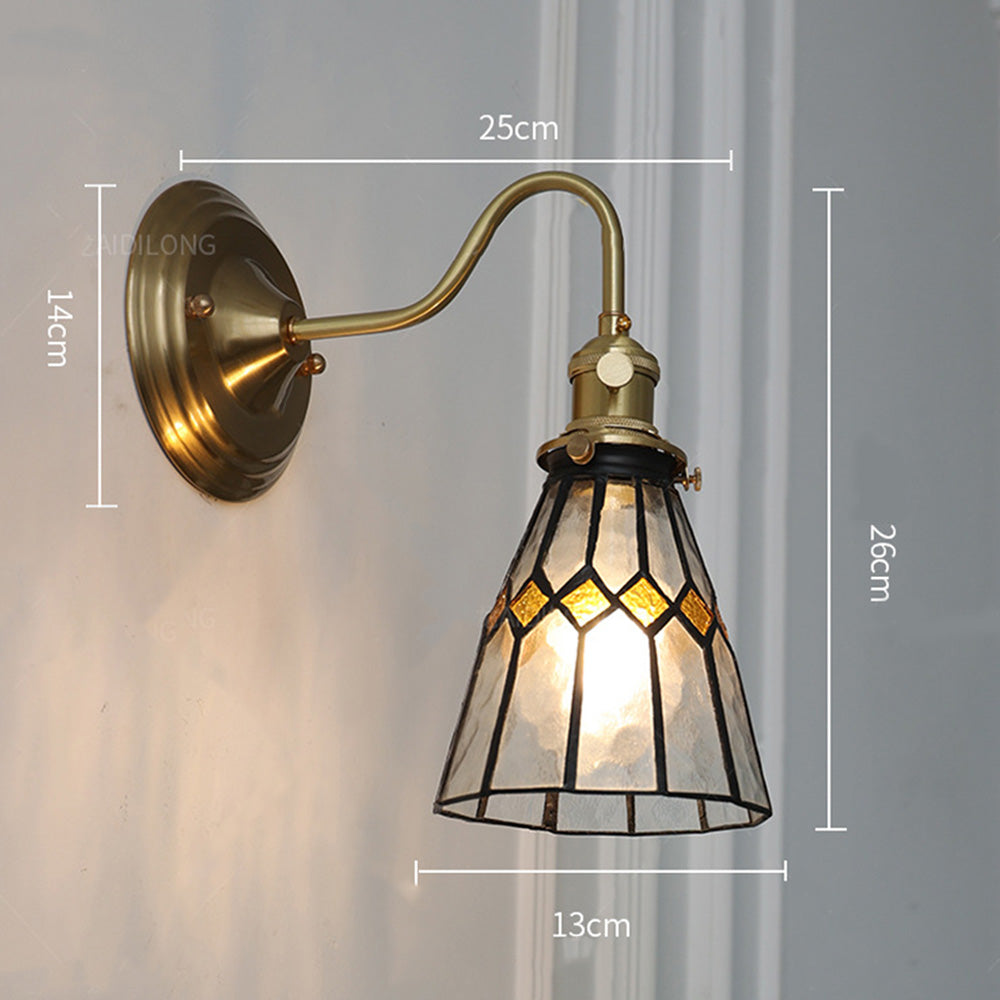 Væglampe med Vintage Glas – Stilfuld og Stemningsfuld Belysning