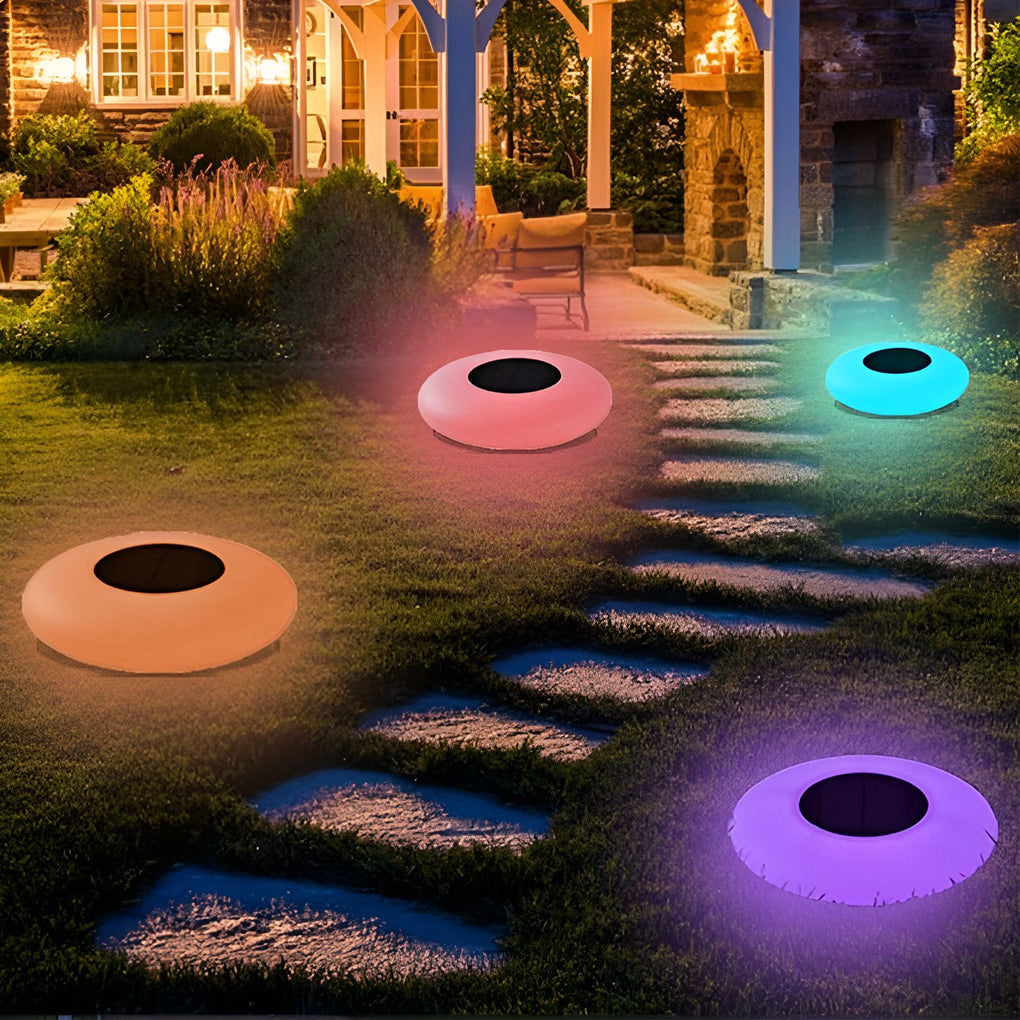 Solcellsdriven LED-poollampa med färgskiftande funktion för utomhusbruk
