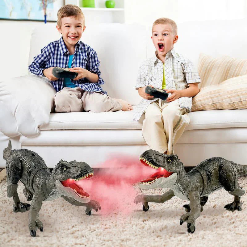 Fjärrstyrd dinosaurie med dimfunktion