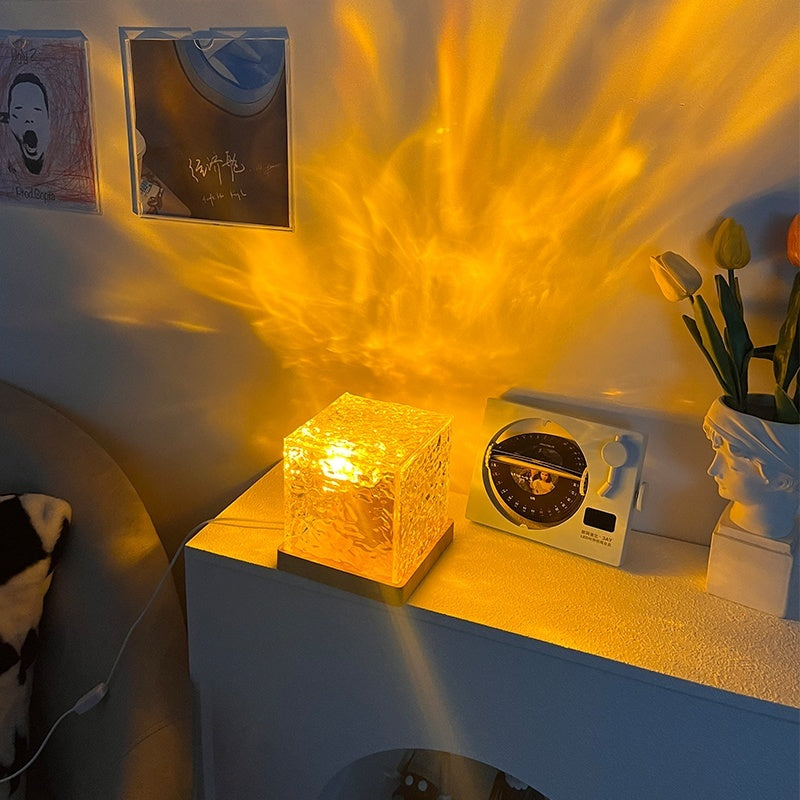 LED Projektorlampe med Beroligende Nordlysprojektion