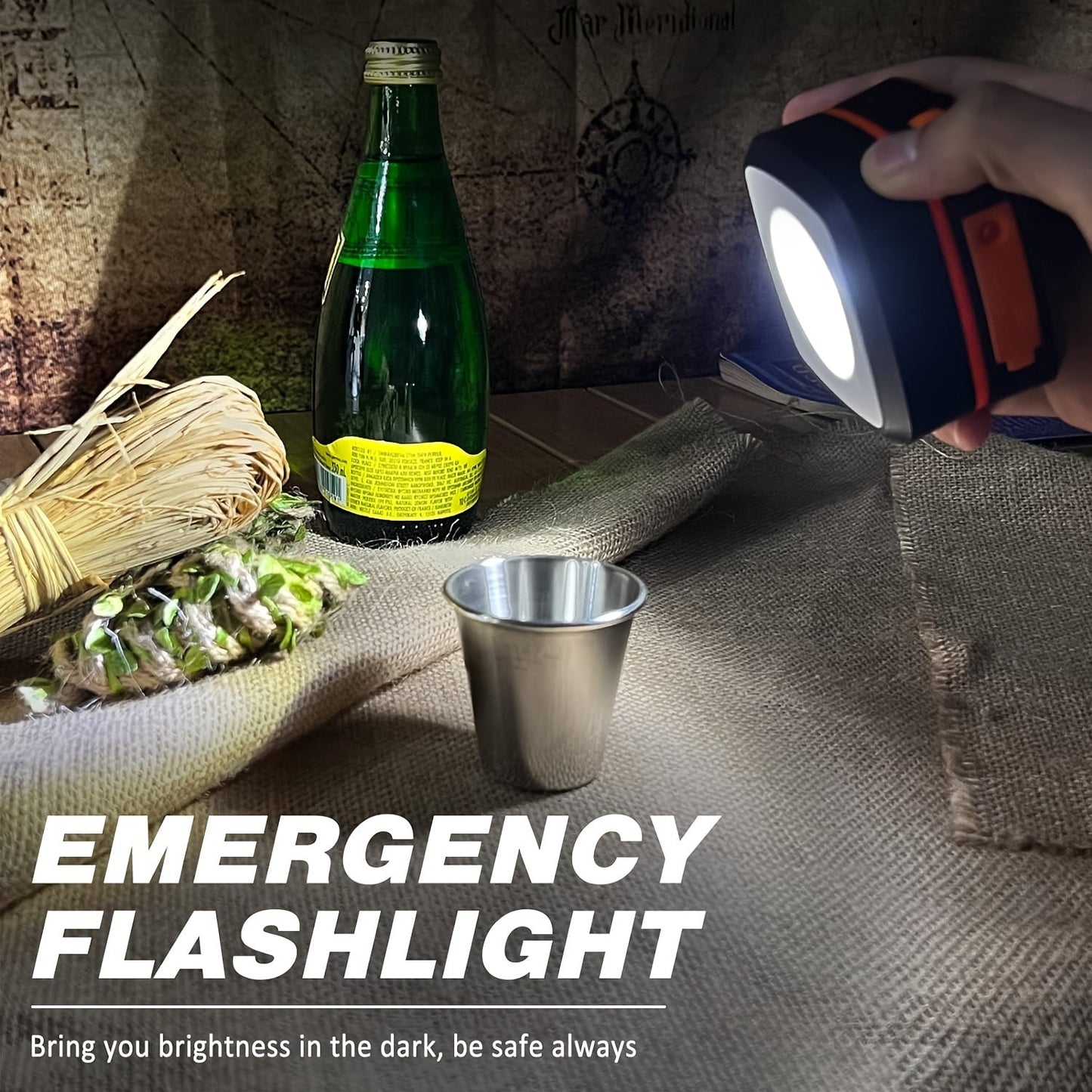 Genopladelig LED Campinglampe - Kompakt og Foldbar Design