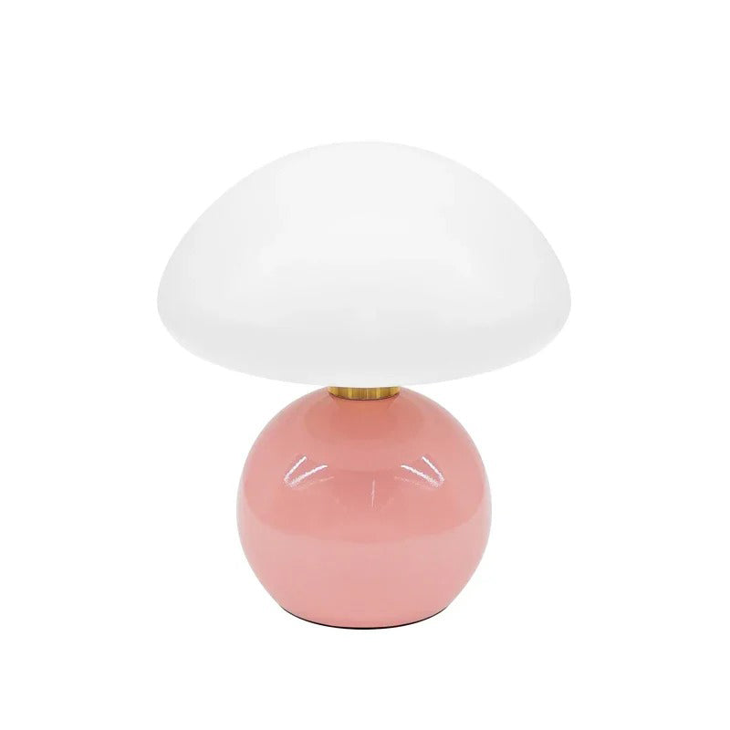 Modern sängbordslampa i creme med justerbart LED-ljus