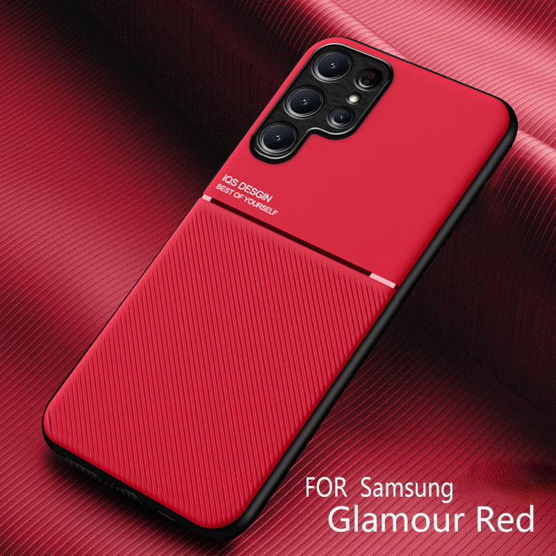 Enfarvet Twill Stødabsorberende Cover til Samsung