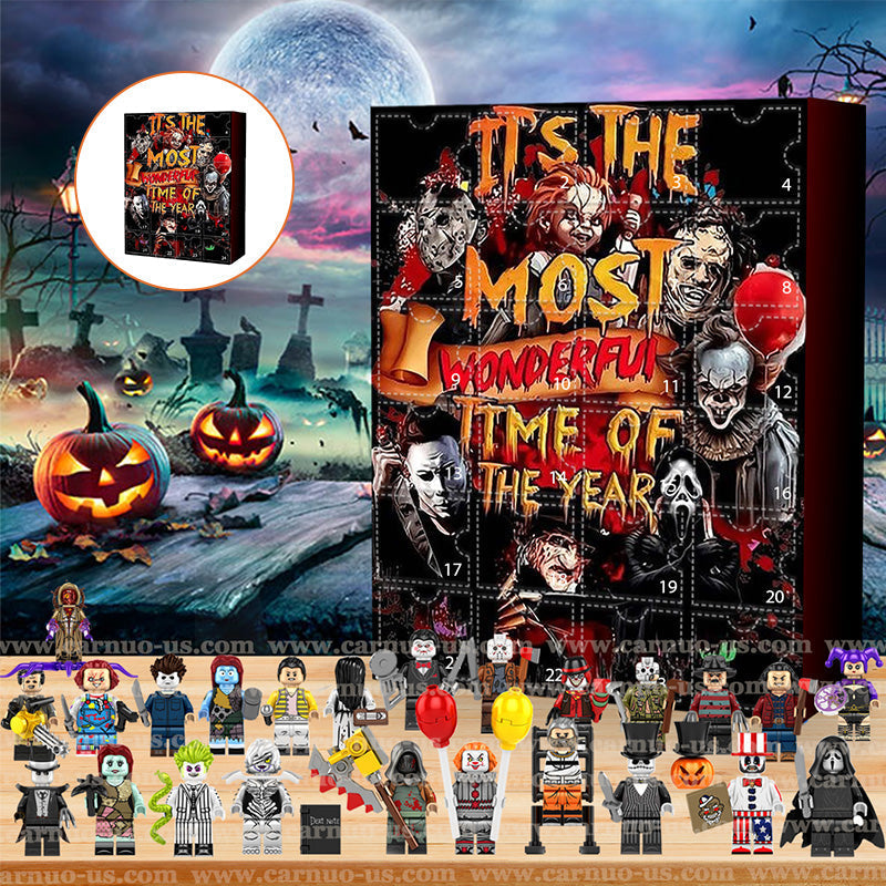 Halloween Adventskalender med figurer fra skræmmende film