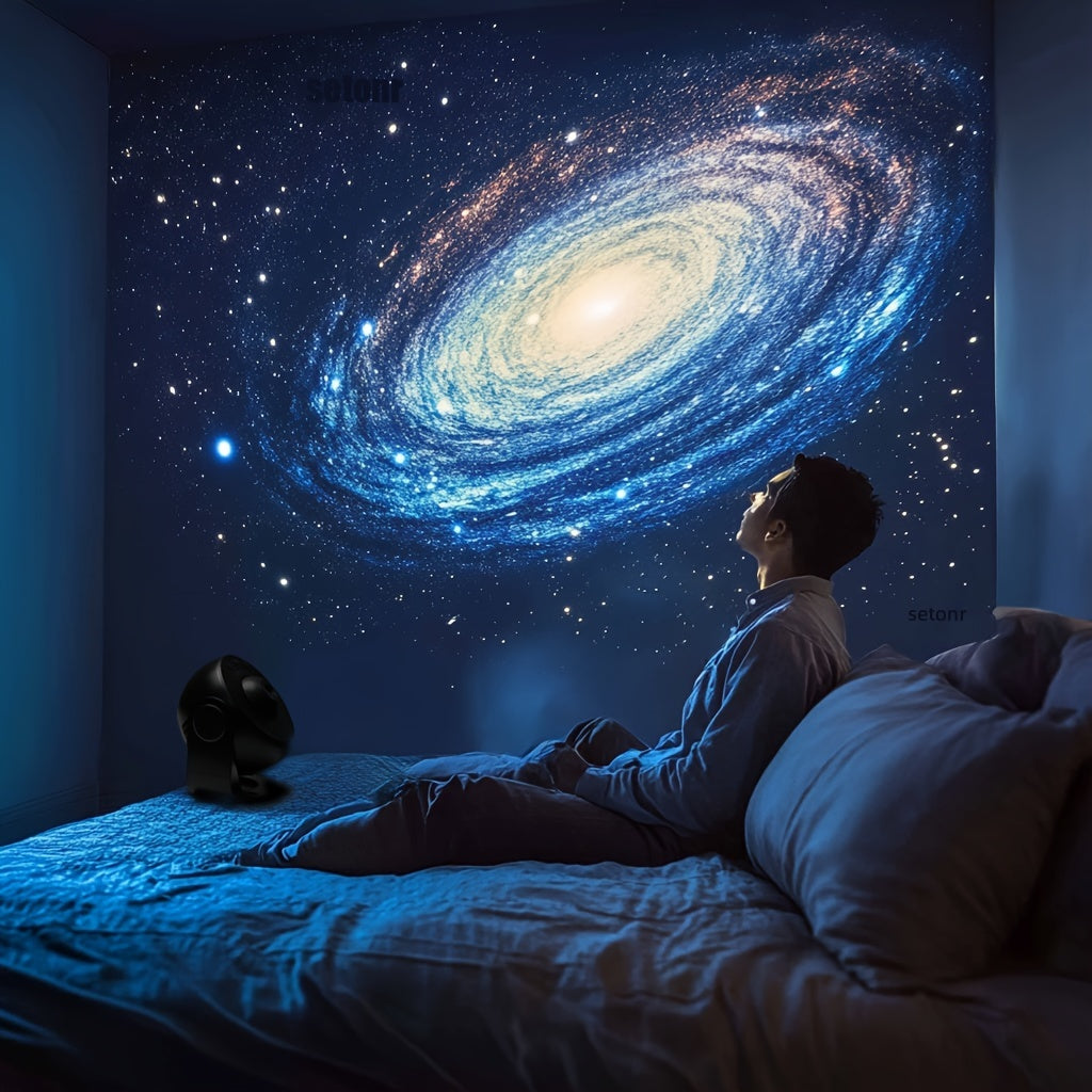 Stjärnprojektor Luna – Magisk LED-projektion med timerfunktion
