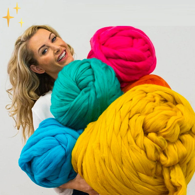 Stickad Filt Tjock | Extra Stor och Varm | Hemaccessoar | Handgjord Design