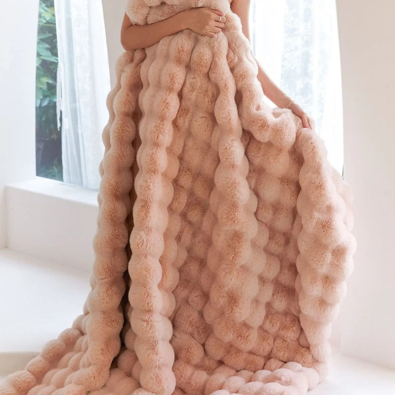 Vendbar SnuggleSoft Plaid | Fleece | Året rundt varme