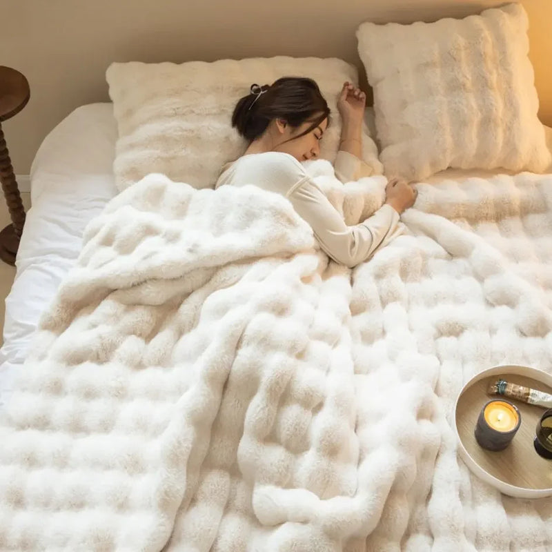 Vendbar SnuggleSoft Plaid | Fleece | Året rundt varme