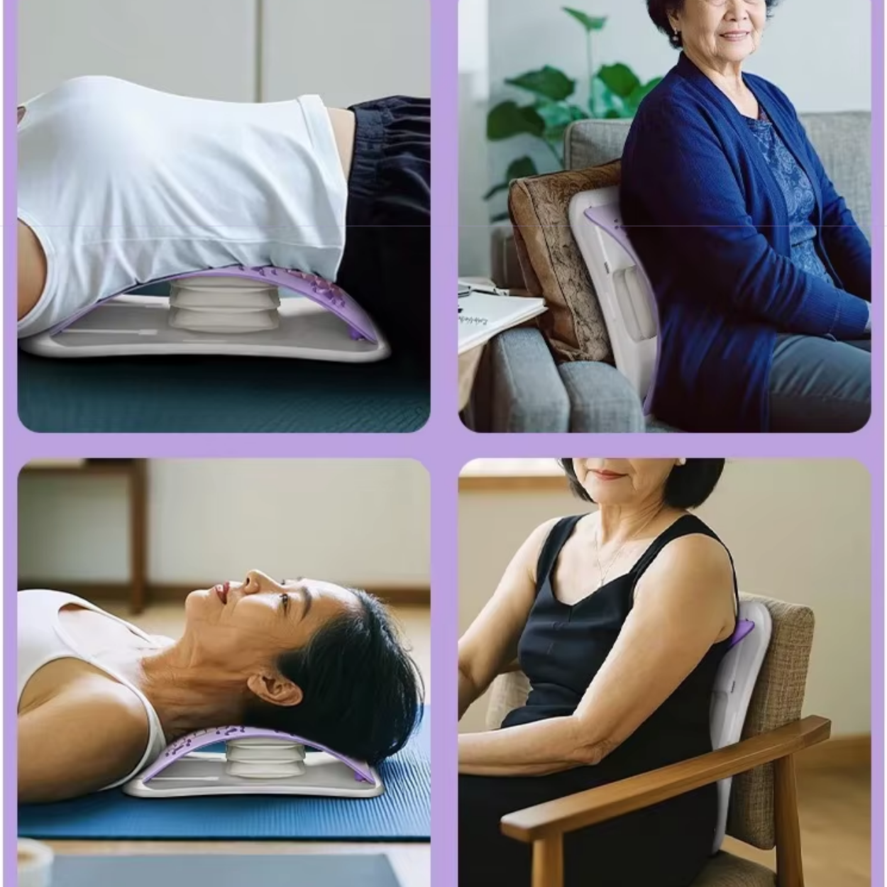 Luftmassagemadrass för rygg och ländrygg