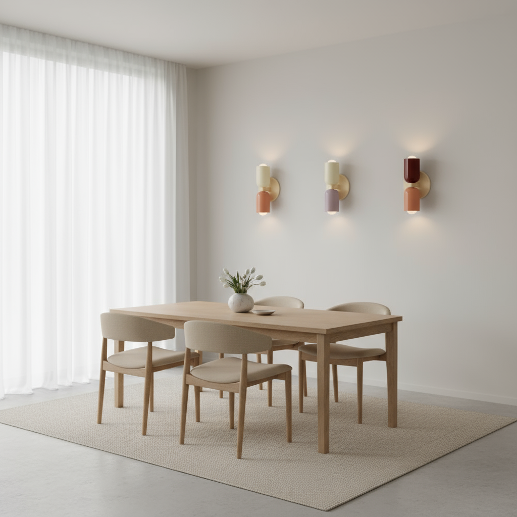Modern LED-vägglampa med energieffektiv belysning