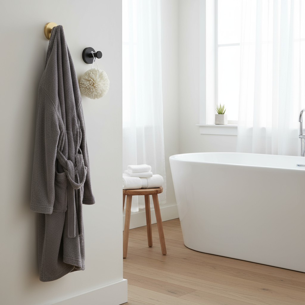 Elegant Handdukshållare i Mässing | Modern Design