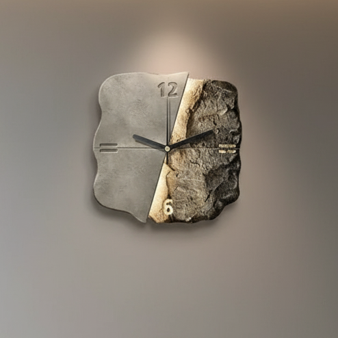 Stor Moderne Vægur 30 cm med Luksuriøst 3D-Design