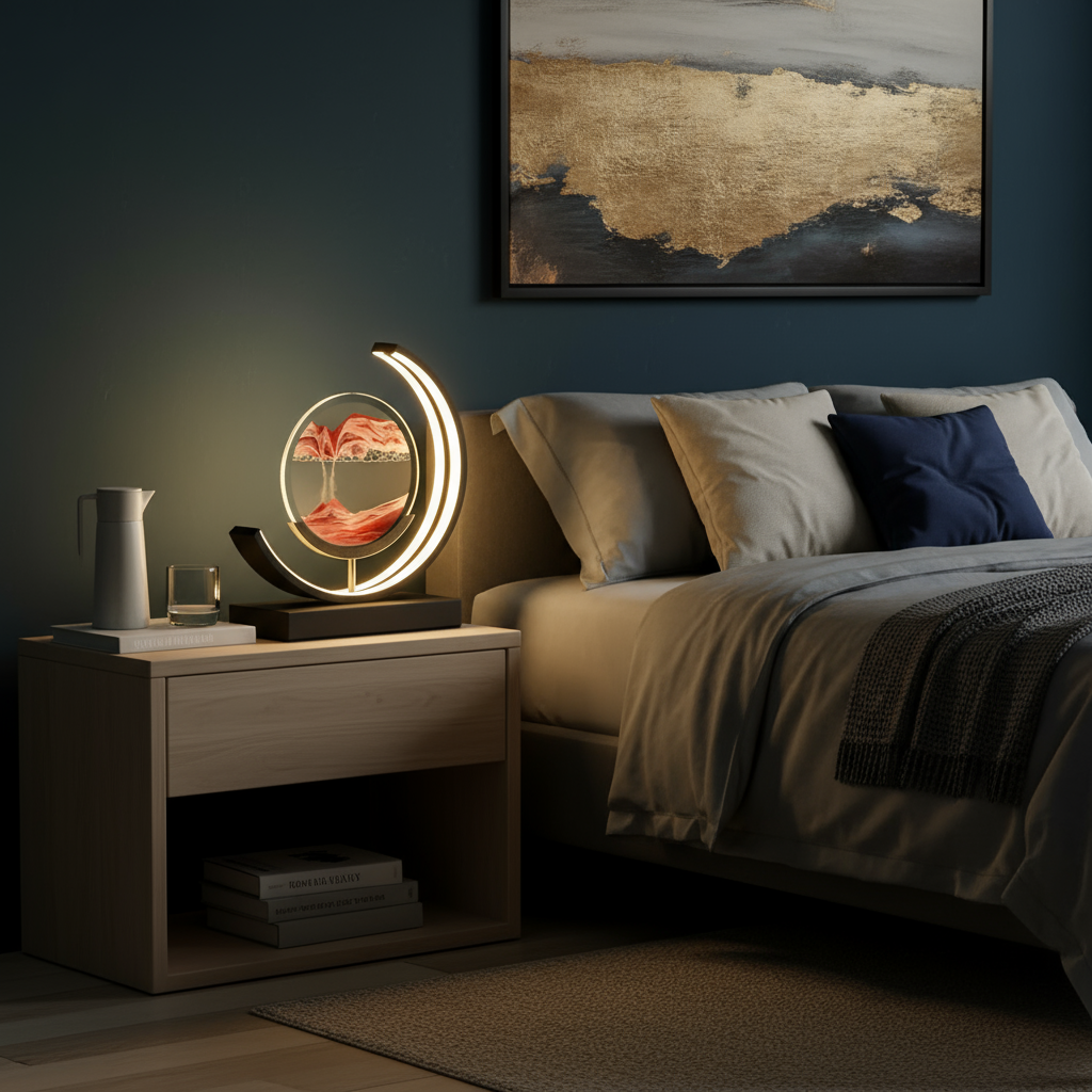 Sand Glow Bordslampa | Justerbart ljus med app och fjärrkontroll