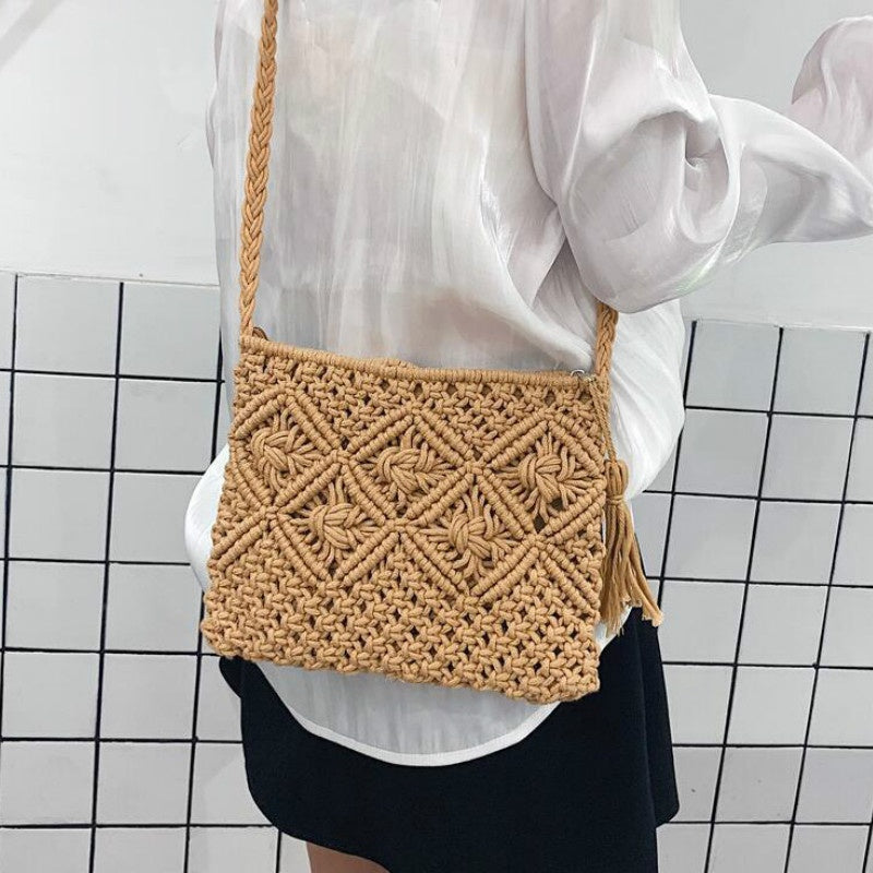 Håndtaske i vævet design fra Eindhoven – Elegant sommertaske til kvinder