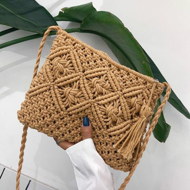 Håndtaske i vævet design fra Eindhoven – Elegant sommertaske til kvinder