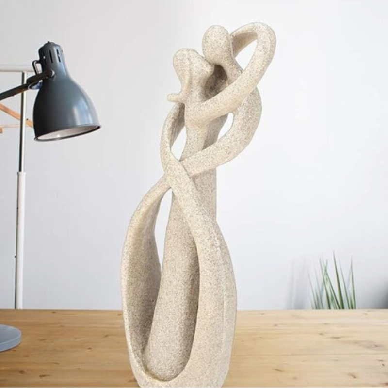 Abstrakt Skulptur: Evig Kærlighed i Moderne Design