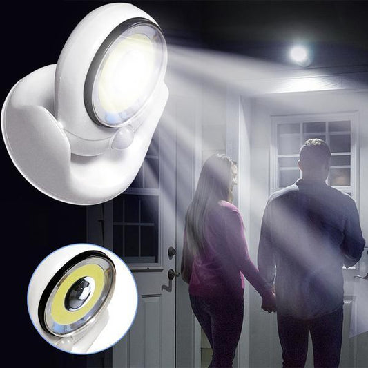 LED Sikkerhedslampe med Bevægelsessensor og Timer – Trådløs og Vejrbestandig – 450 Lumen