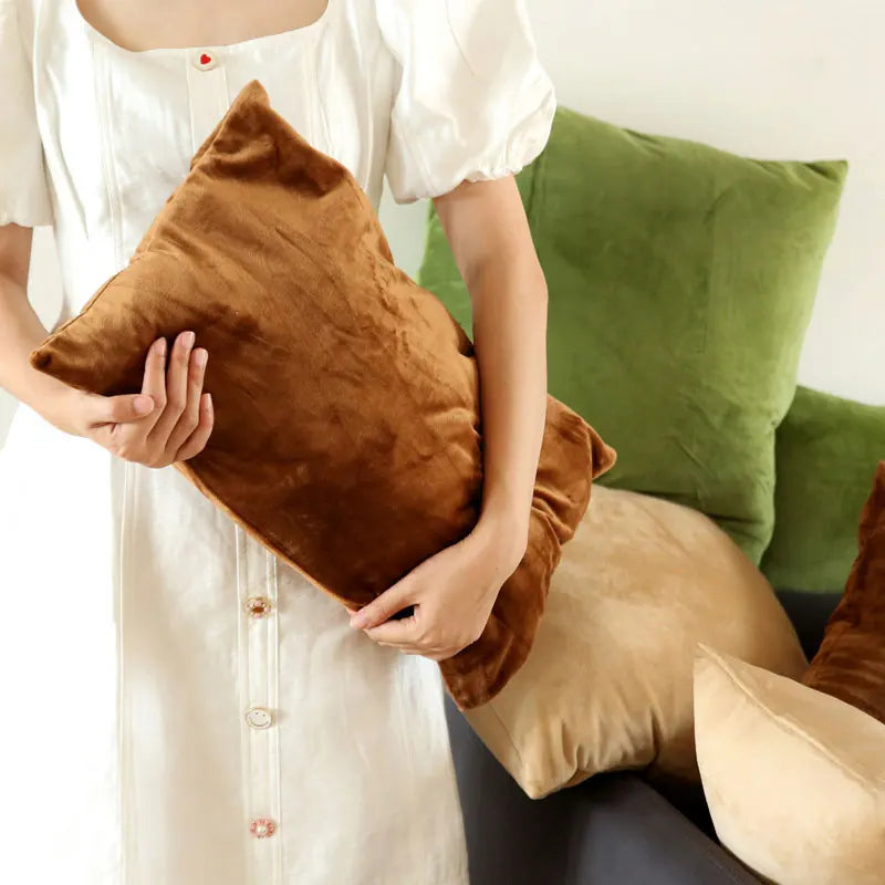 Ultrablødt Velourspude i Livlige Farver 30x50 cm