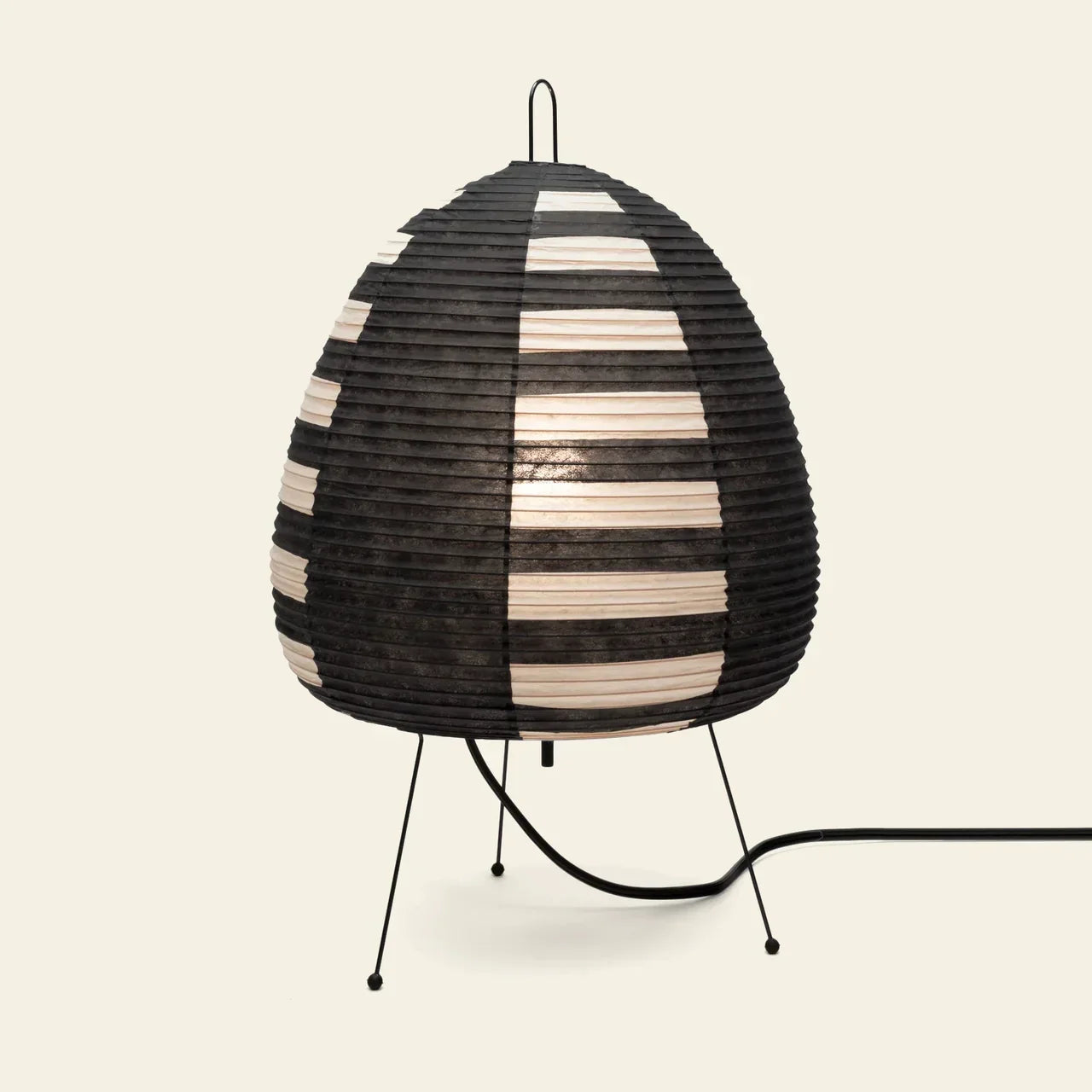 Japansk Papirlampe med Blødt Lys og Stabilt Design