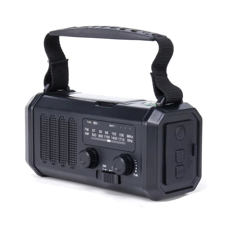 Nødradio med Solopladning og Powerbank til Udfordrende Situationer