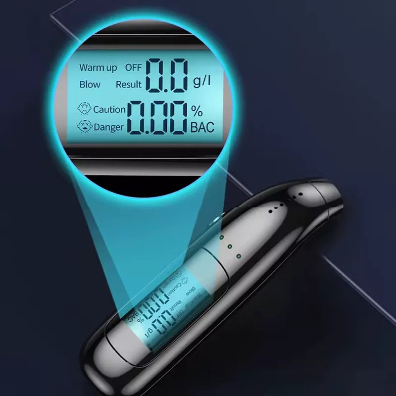 Kontaktfri Alkometer med LED-display – Säker och Hygienisk