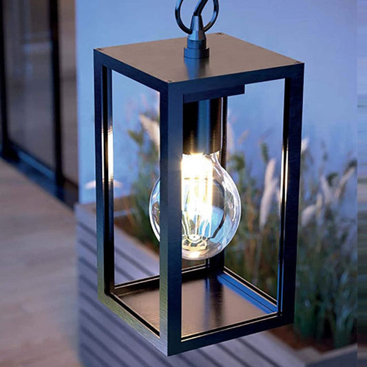 Svart aluminium taklampa i svart