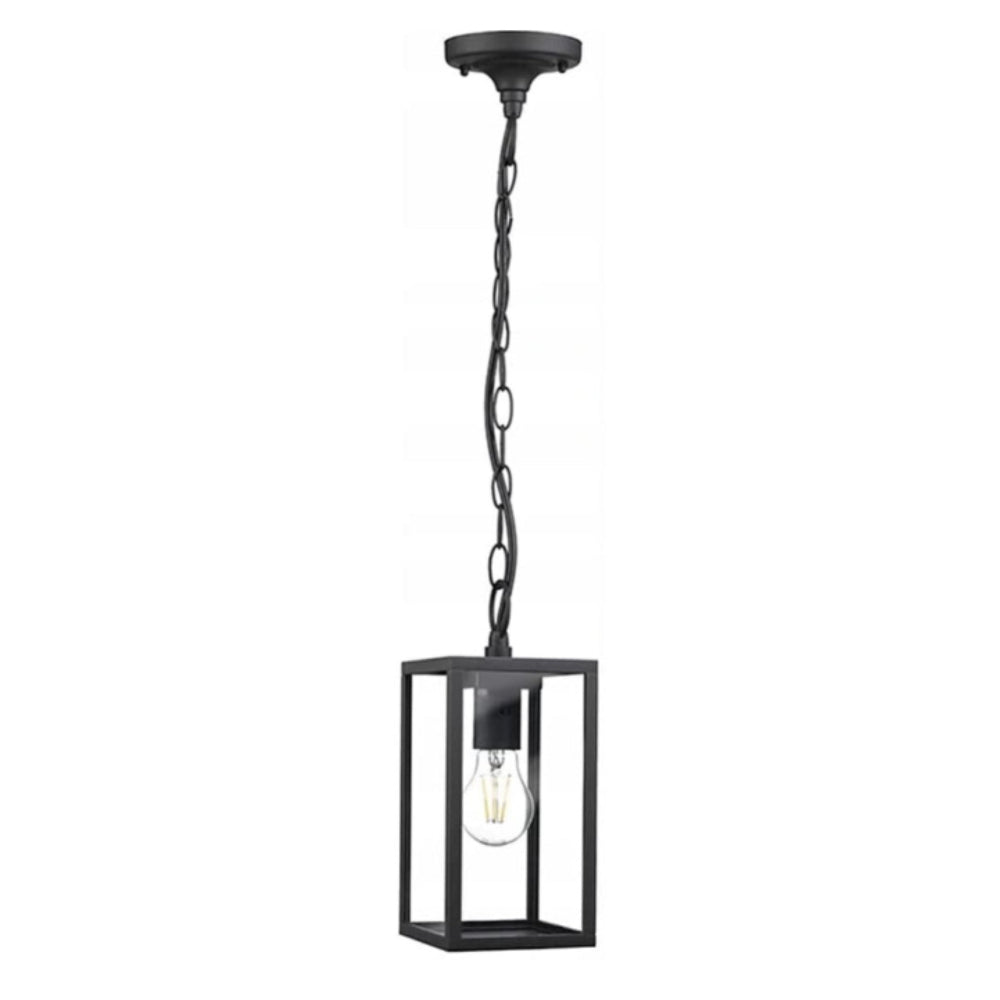 Svart aluminium taklampa i svart
