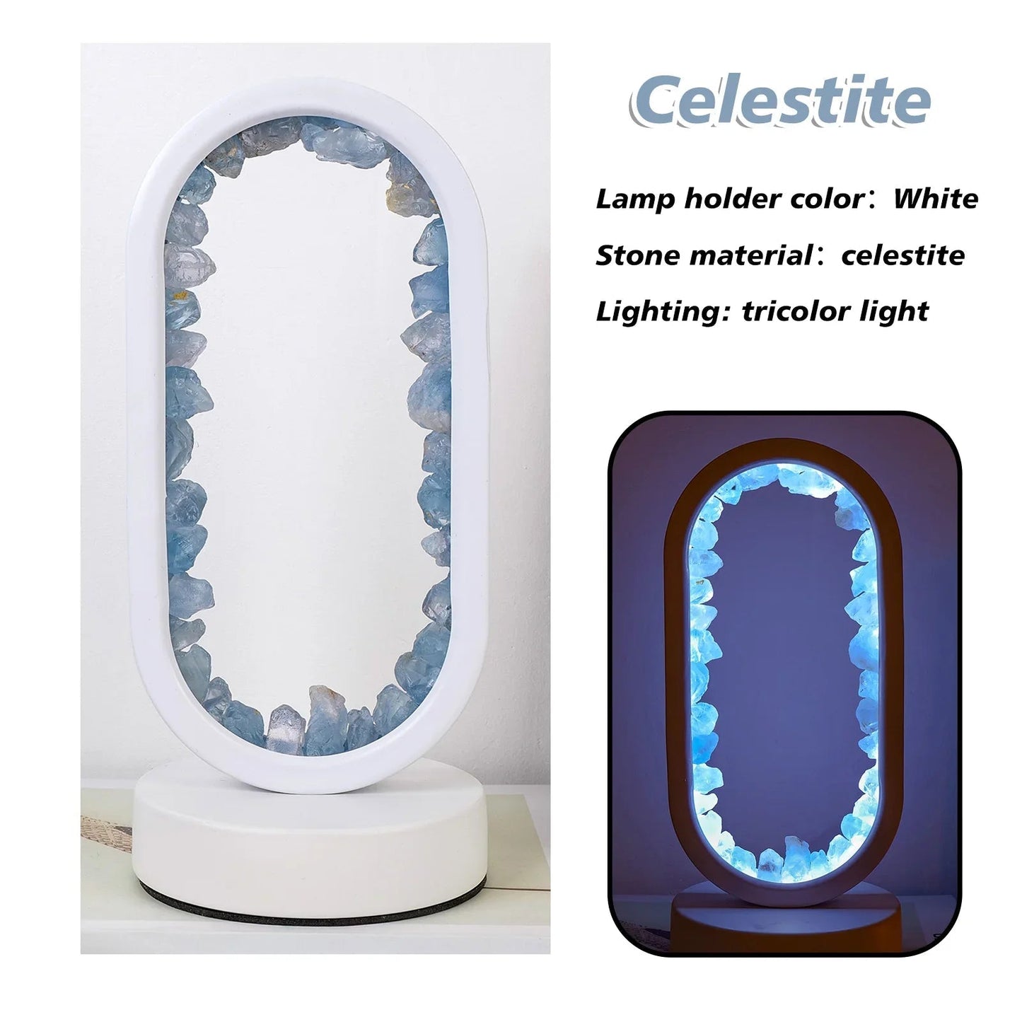 Amethyst Lampe med Naturlig Stressreduktion og Ro