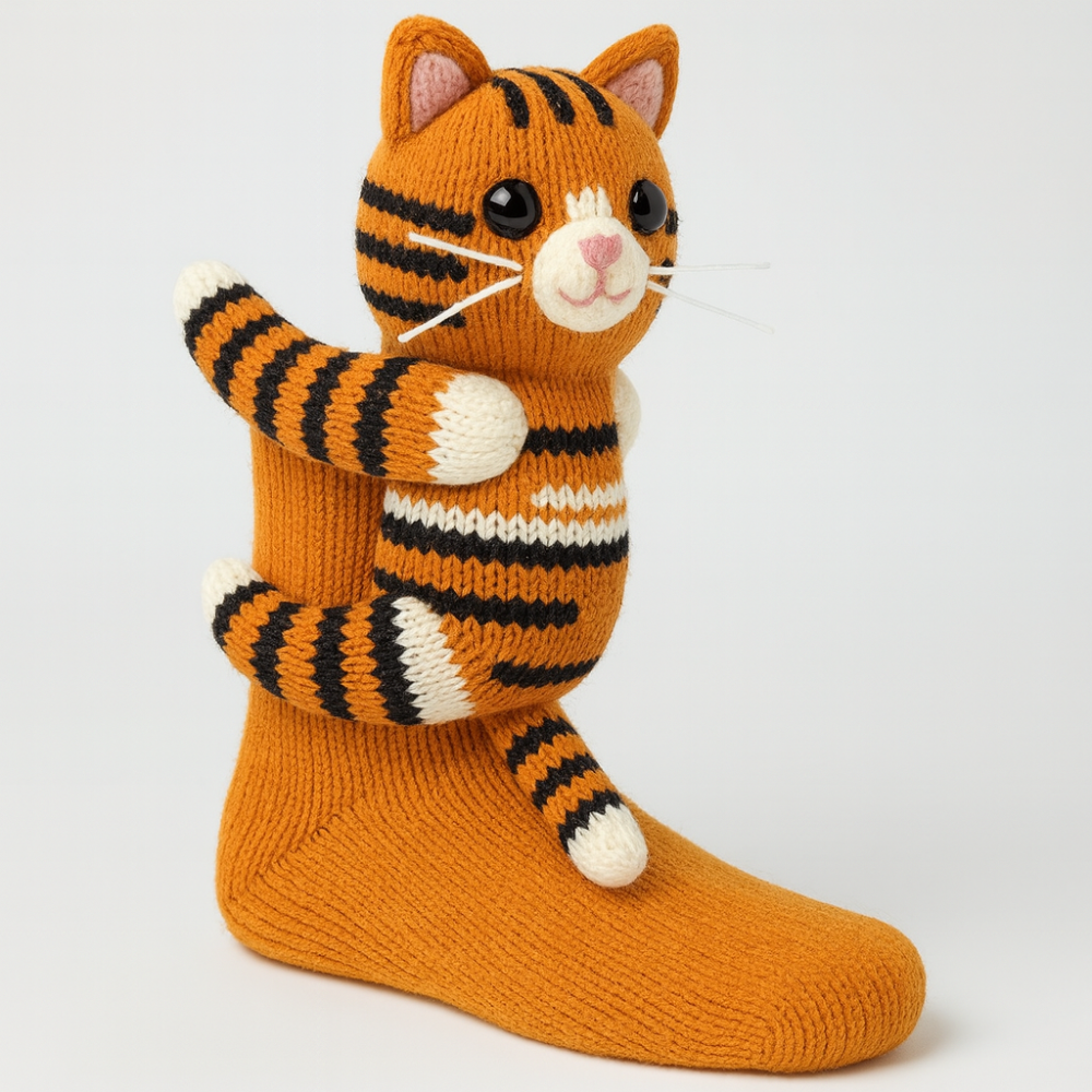 Djurinspirerade halkfria toffelsockor för vintermys