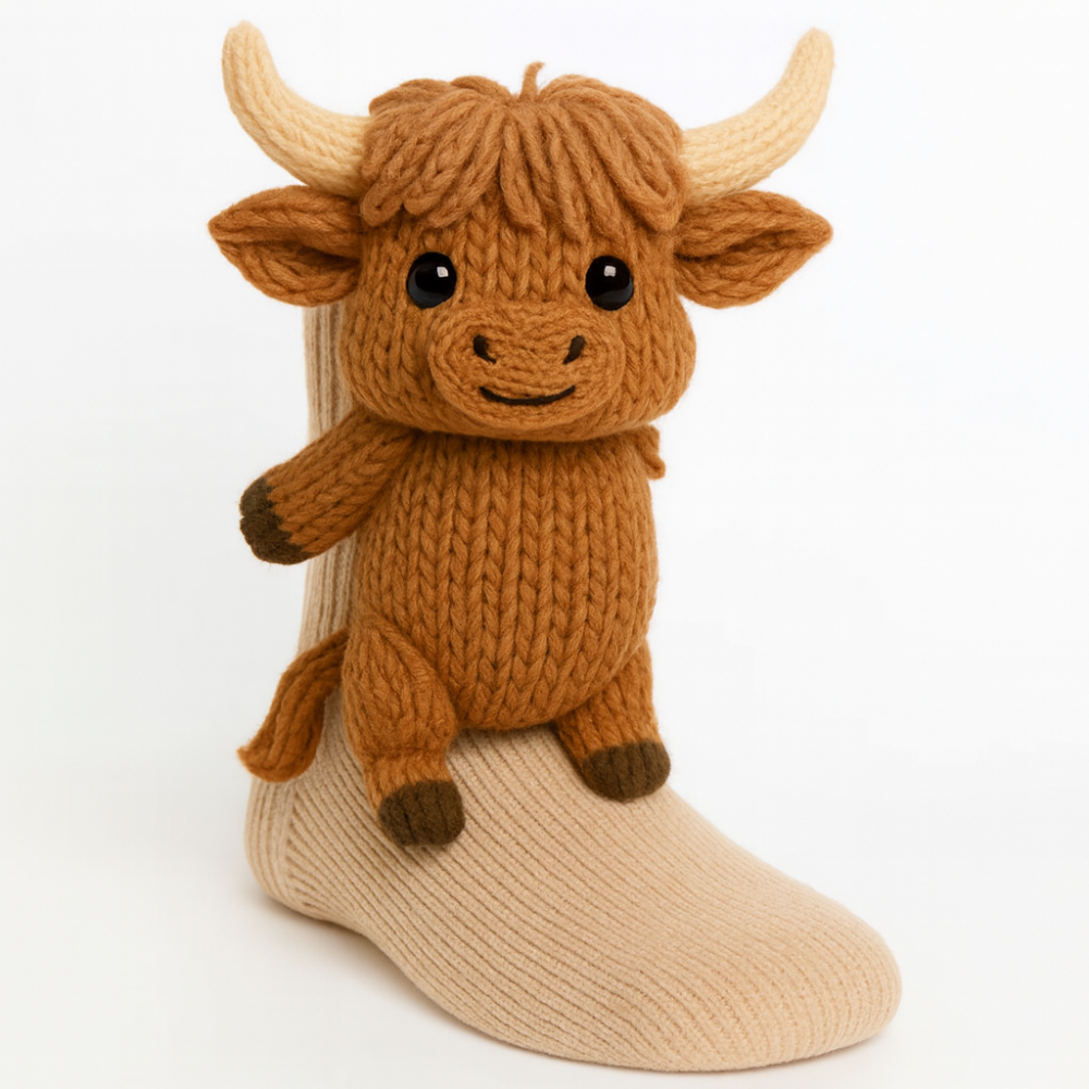 Djurinspirerade halkfria toffelsockor för vintermys