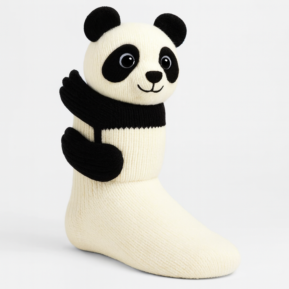 Djurinspirerade halkfria toffelsockor för vintermys
