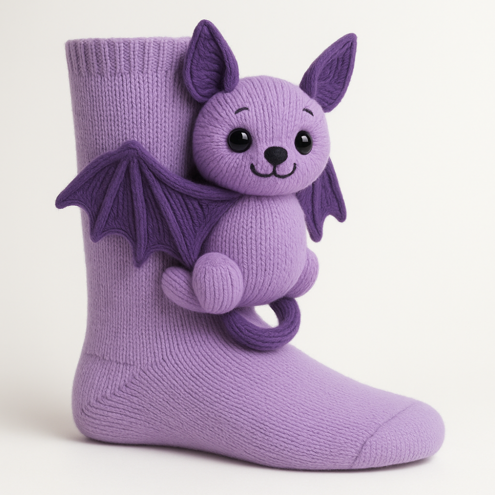 Djurinspirerade halkfria toffelsockor för vintermys