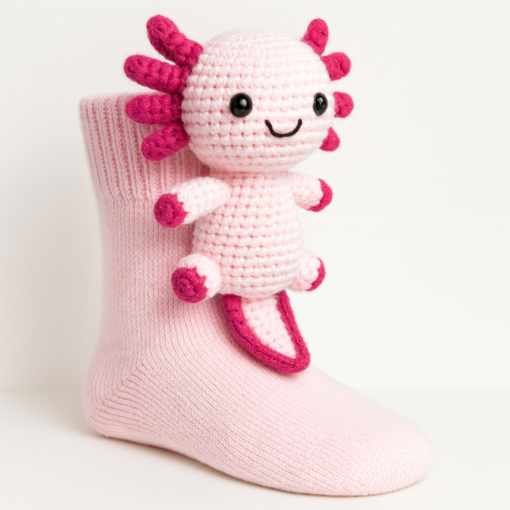 Djurinspirerade halkfria toffelsockor för vintermys