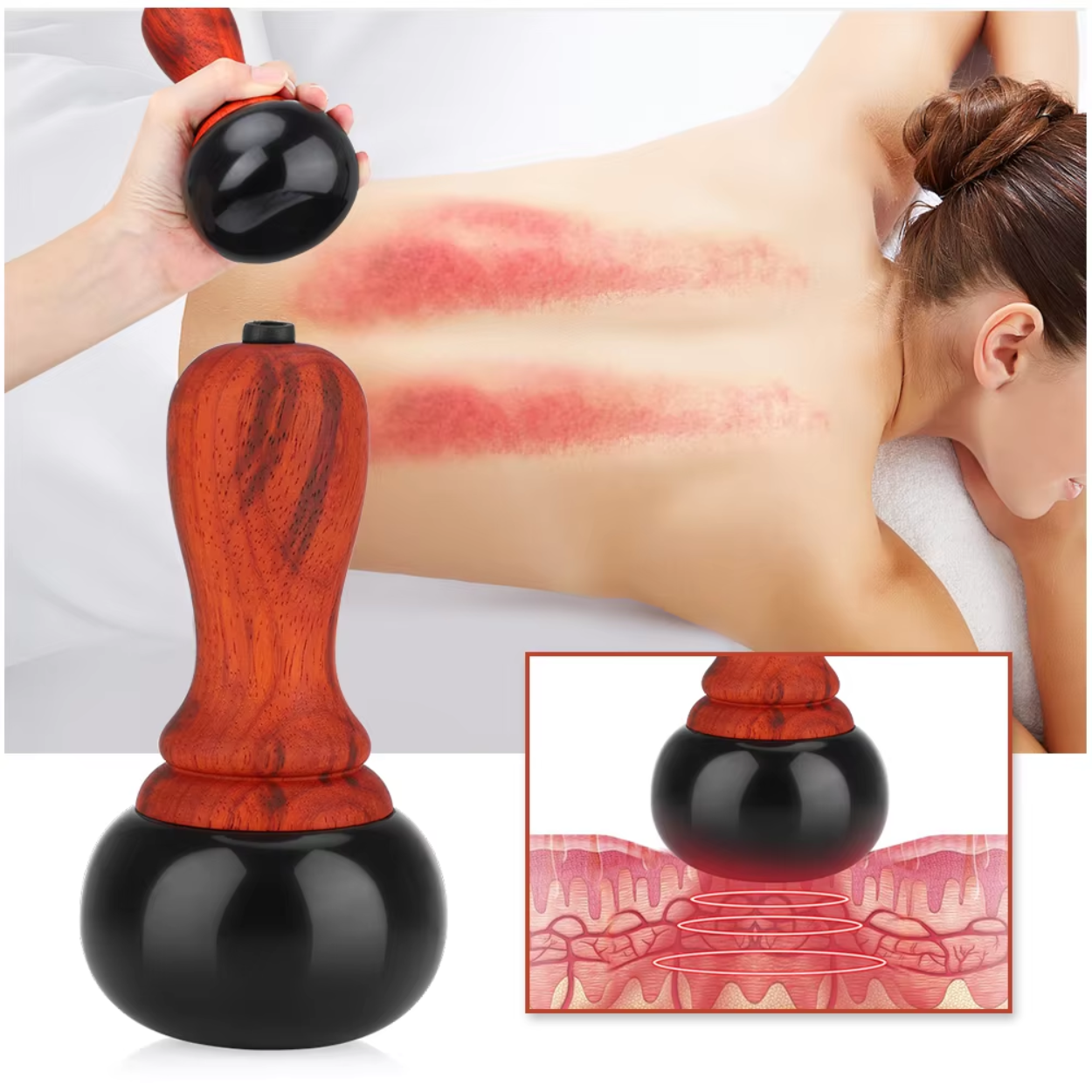 Varmende Elektrisk Gua Sha Ansigtsmassage Enhed