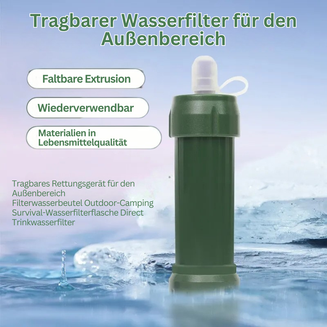 Bärbart vattenfilter för nödsituationer - AquaSurvive