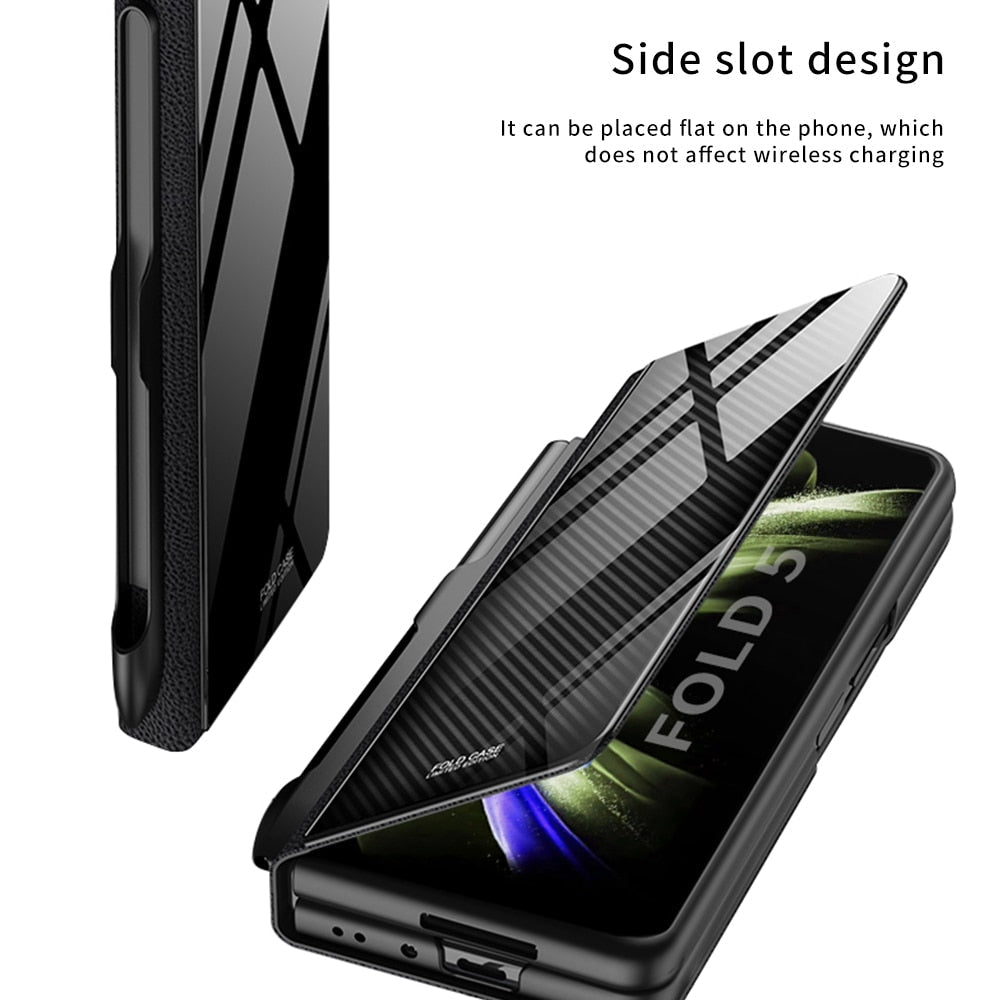Stødsikker Læderetui til Samsung Galaxy Z Fold 5/4 med Kortholder