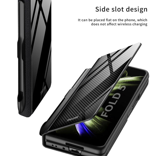 Stöttåligt Läderfodral till Samsung Galaxy Z Fold 5/4 med Korthållare