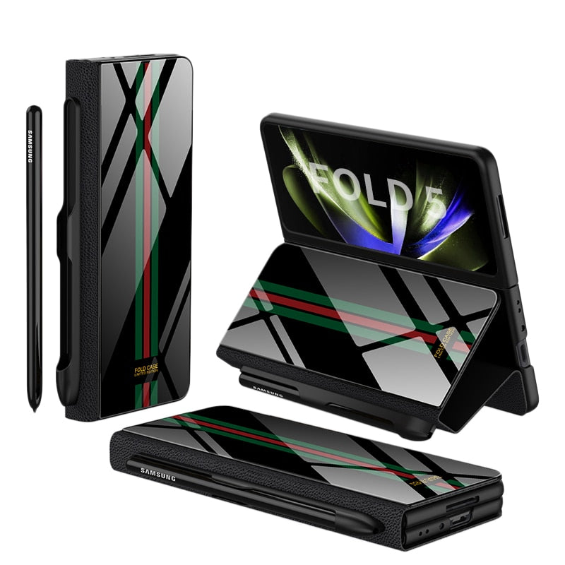 Stødsikker Læderetui til Samsung Galaxy Z Fold 5/4 med Kortholder